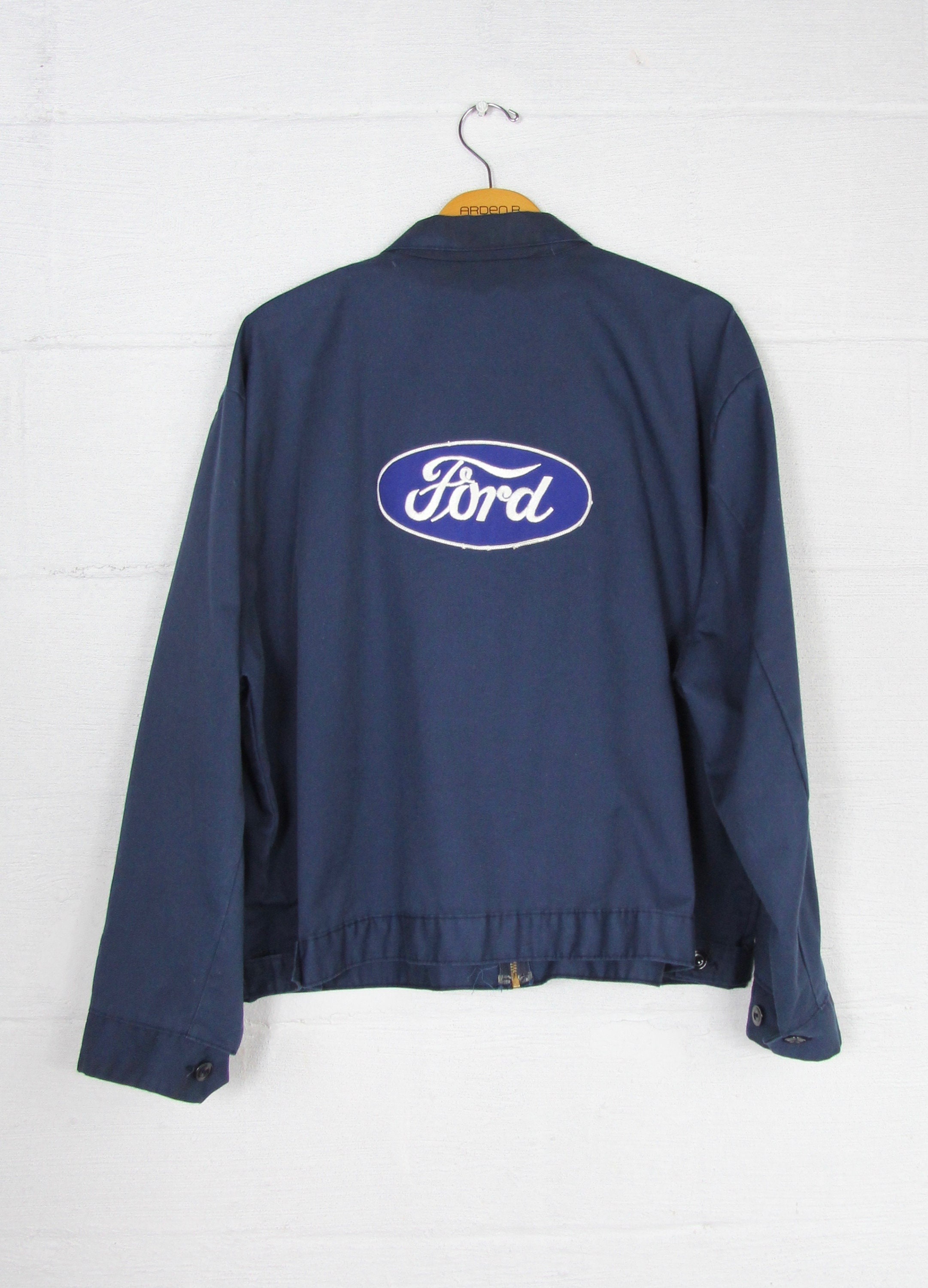 ORIGINAL Vintage Ford Work Coat Mechanic Jacket Size L Large