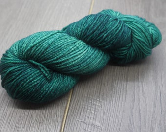 Leaf Hand Dyed Pagewood Farms Denali Green Sock Yarn