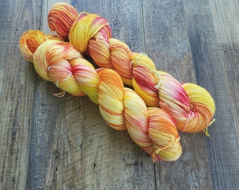 Sunburst- Hand-dyed Yarn, Multiple Bases Available