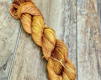 Honey Amber- Hand-Dyed Yarn, Multiple Bases Available