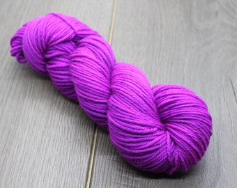 Purple Fuchsia- Hand-dyed Yarn, Multiple Bases Available