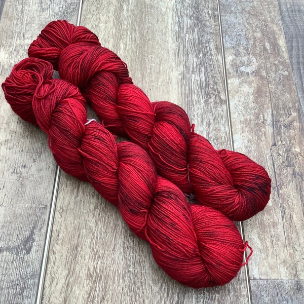 Cherry Chocolate- Hand-Dyed Yarn, Multiple Bases Available
