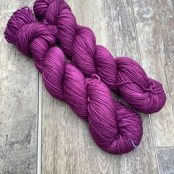 Amethyst- Hand-Dyed Yarn, Multiple Bases Available