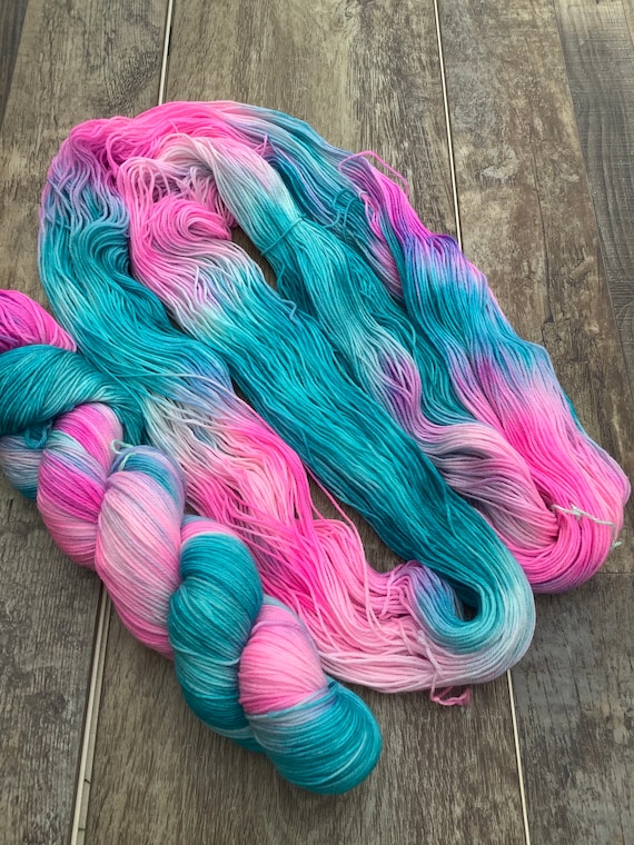 Unicorn s Mane Hand dyed Yarn Multiple Bases Available Etsy
