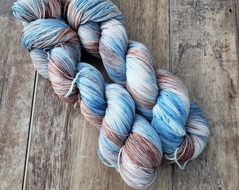 Faded Denim and Cowboy Boots- Hand-dyed Yarn, Multiple Bases Available