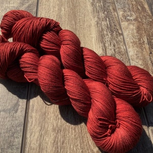 Rusted Red Hand-Dyed Yarn, Multiple Bases Available image 4