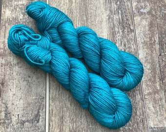Signature Teal- Hand-Dyed Yarn, Multiple Bases Available