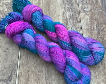 Unicorn's Tail- Hand-Dyed Yarn, Multiple Bases Available