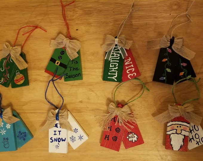Wooden Tag Ornaments