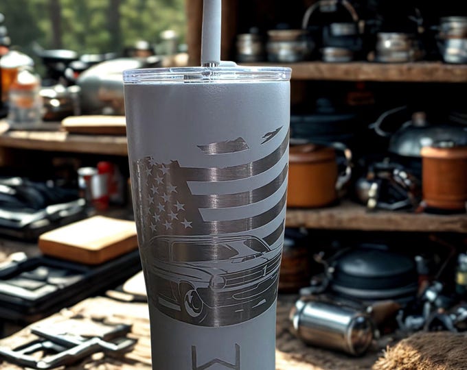 American Flag Barracuda Car