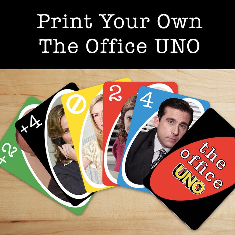 The Office UNO Printable Etsy UK