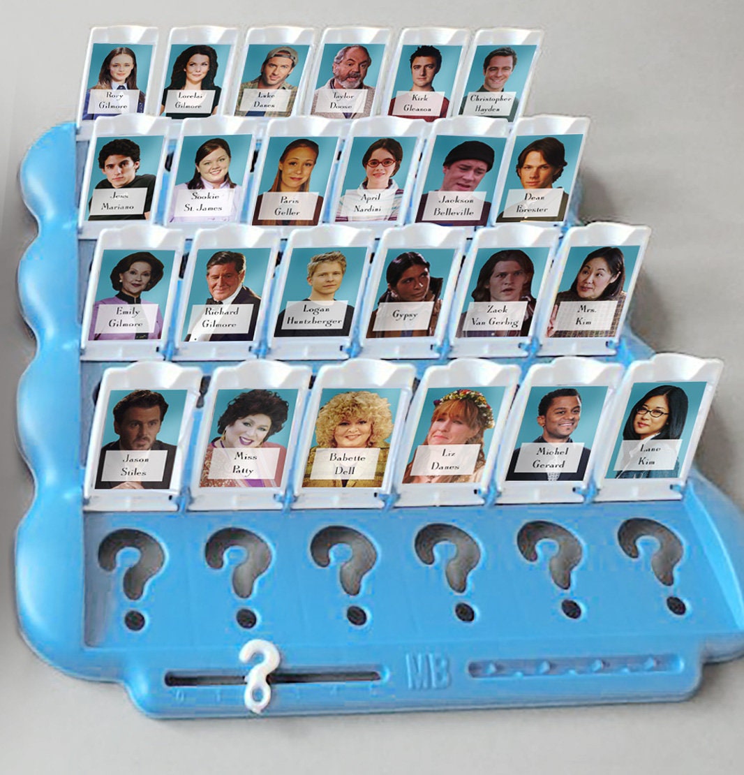 Gilmore Girls Guess Who Game Cards Printable download | Etsy