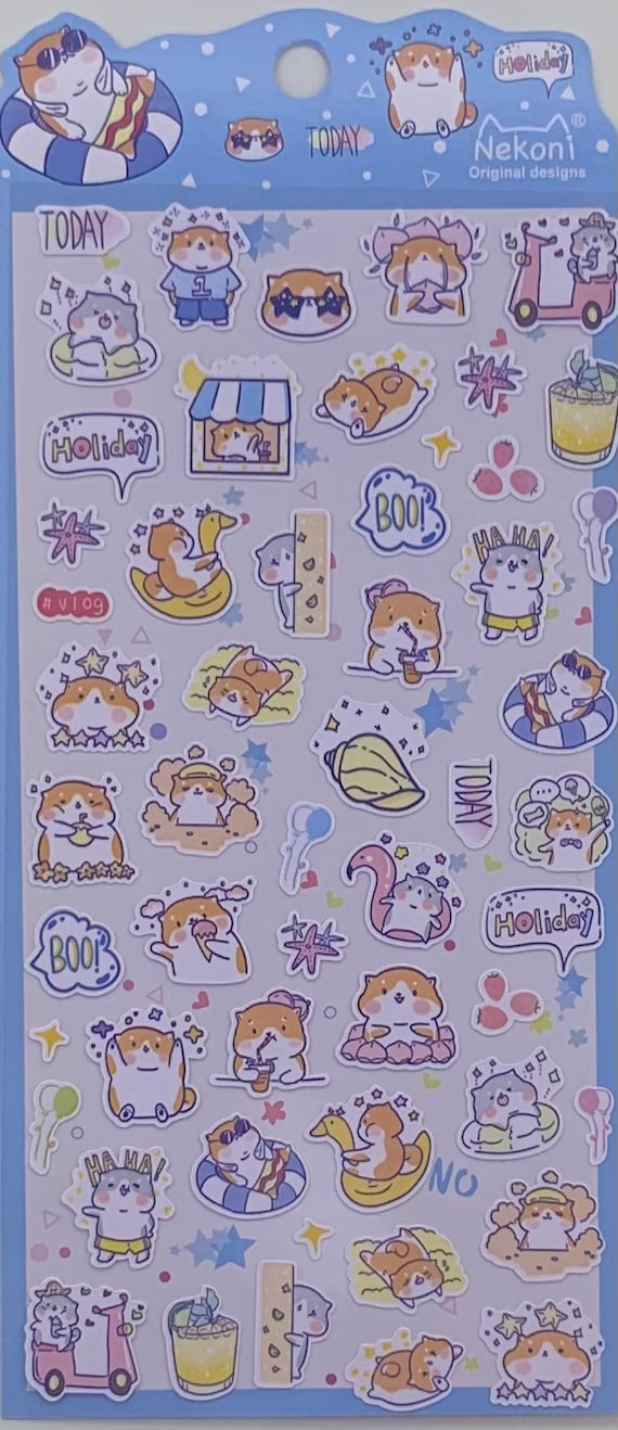 Hamster Sticker Set Hamster Sticker Set