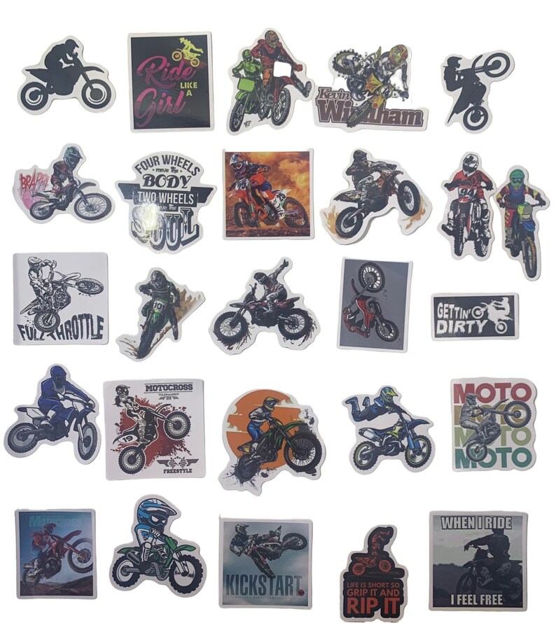 Fast Motocross Cycle Sticker Set of 50 Stickers - Etsy