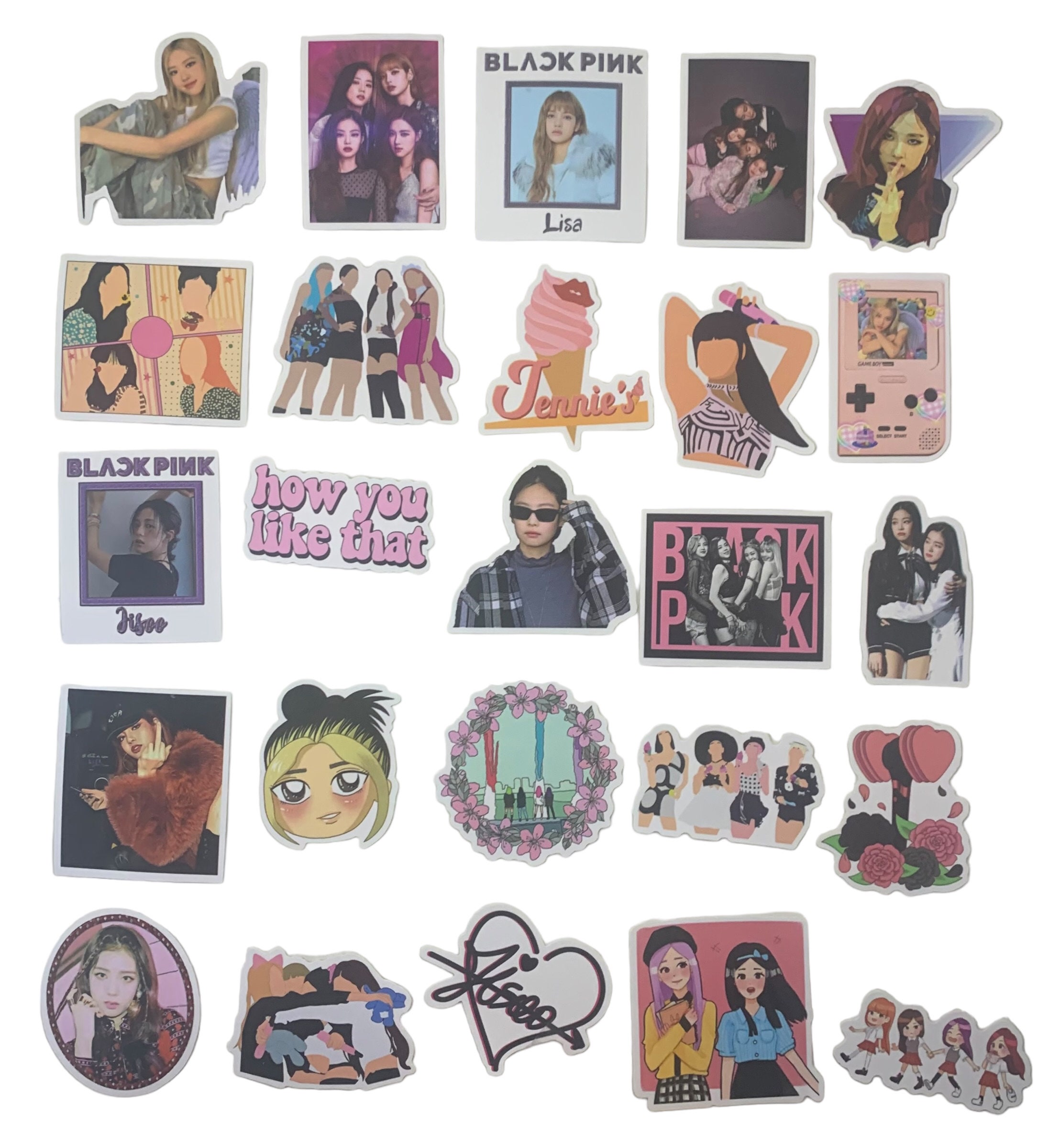 Kawaii K-pop Black Pink 3 Stickers Set of 50 - Etsy