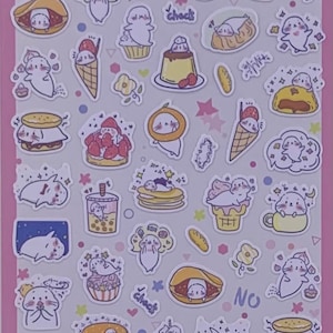 Kawaii Korean Nekoni Mini Seal Sticker Set