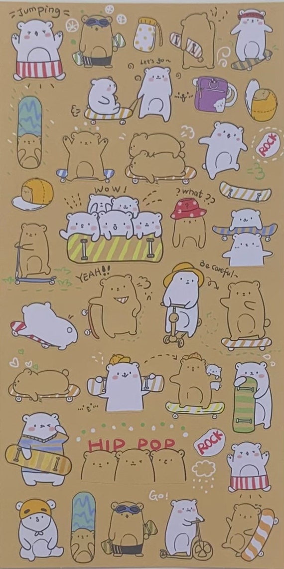 Nekoni Polar Bear Stickers