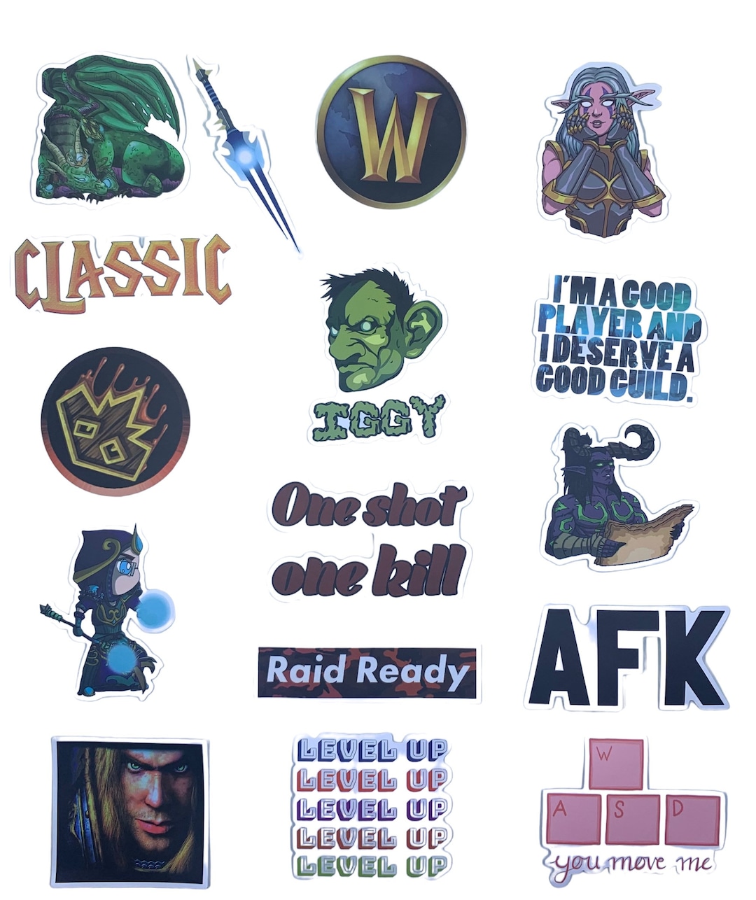 Huge WOW World of Warcraft Stickers 50 Waterproof Stickers Etsy