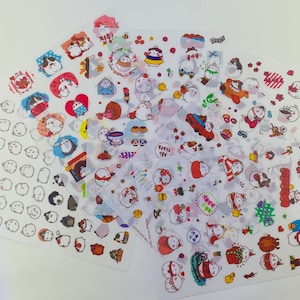 Kawaii Molang Bunny Rabbit Sticker Set - Molang Sticker Ver.3 - 6 Sheet Set