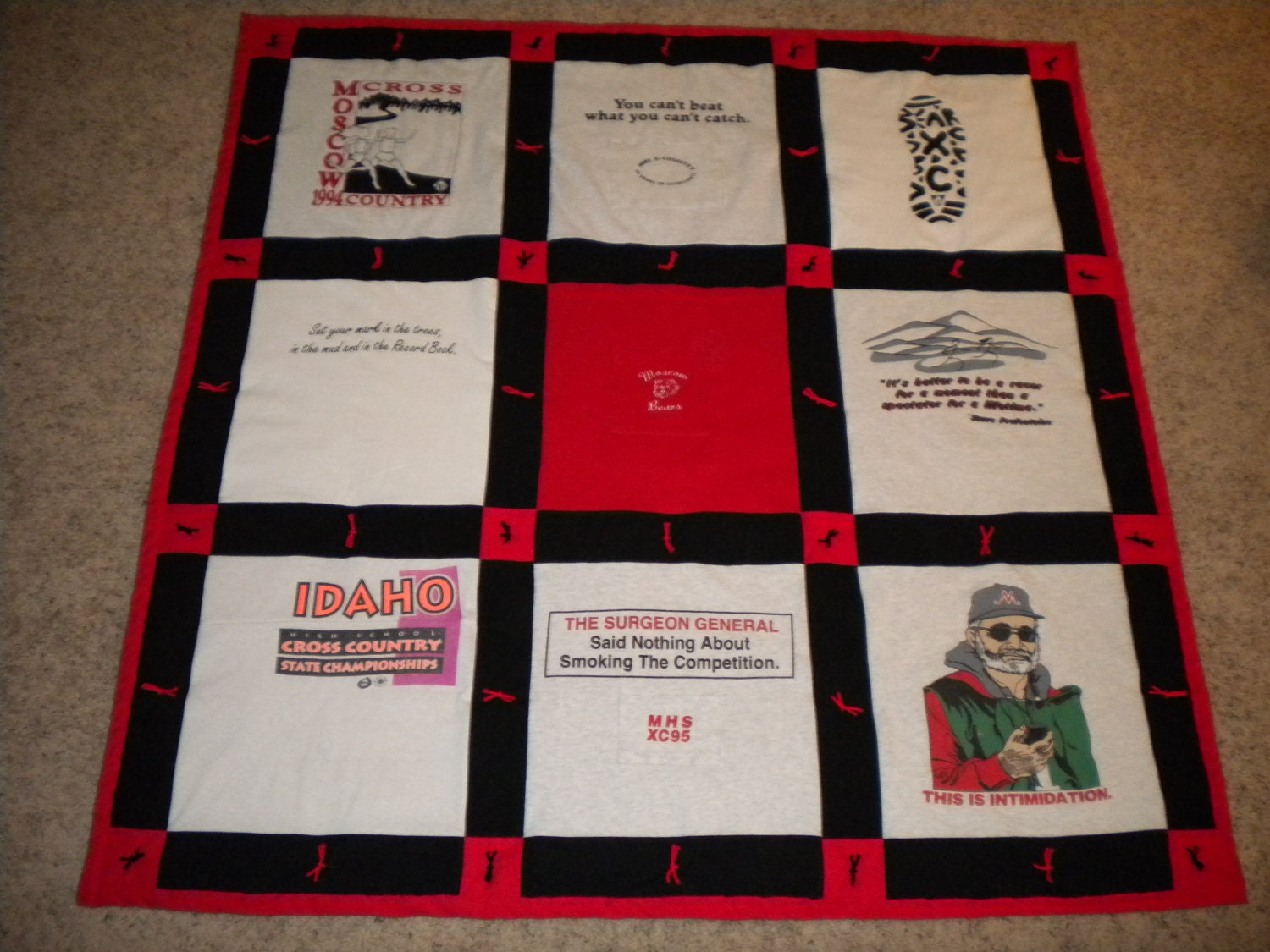 Tshirt Memory Quilt Etsy