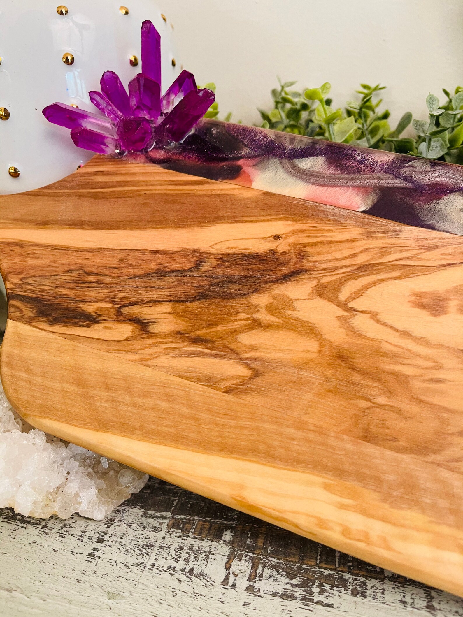 Cheese Board Resin Art Abstract Unique One of a Kind Etsy