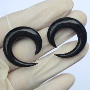 8 mm Einfachhaken echte Lehren, handgemachte Horn , Preis pro Paar