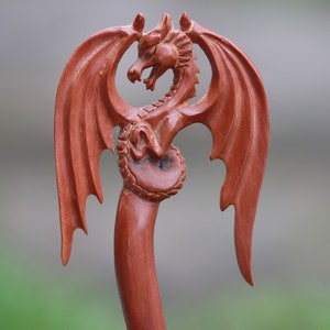 Dragon saba wood hair stick super detail, hair pin, hair toy,  price per piece.