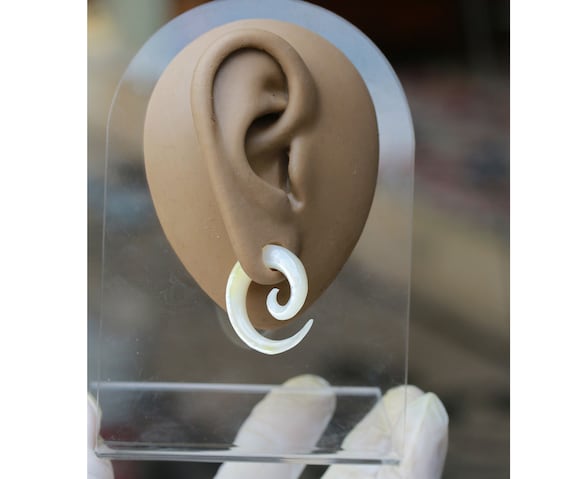 .price per pair sono wood hand made body Jewelry 6mm-2G angel wings ear gauge tribal jewelry