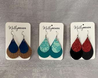 Lightweight paper earrings