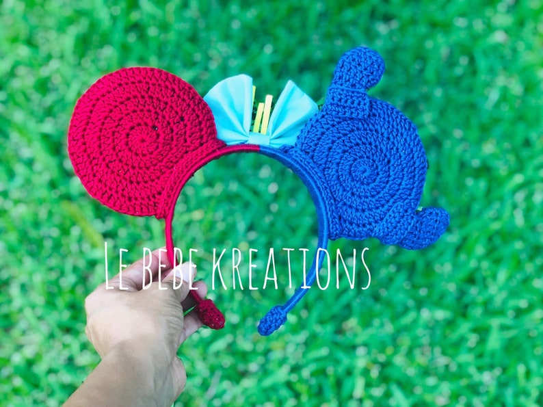 Crochet Lilo and Stitch inspired Disney ears
