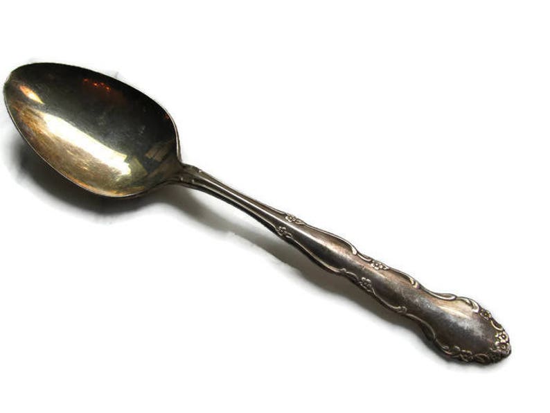 Buffet Server Table Serving Spoon Silverplate Serving Spoon Flirtation Oneida Flirtation Pattern Holiday Table 1881 Rogers Bros