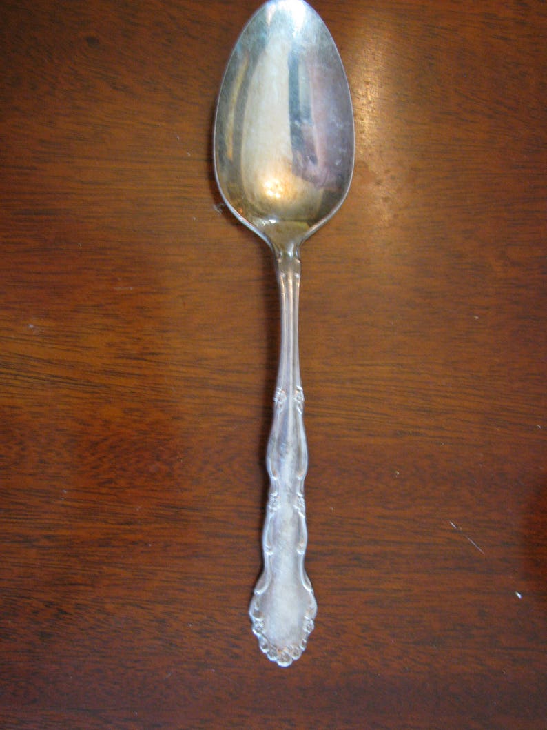 Buffet Server Table Serving Spoon Silverplate Serving Spoon Flirtation Oneida Flirtation Pattern Holiday Table 1881 Rogers Bros