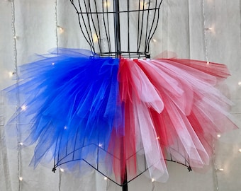 American Flag Spike Tutu - Patriotic Tutu - Red White & Blue - Available in Infant, Toddlers, Girls, Teenager, Adult and Plus Sizes