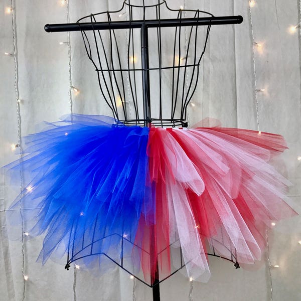 American Flag Spike Tutu - Patriotic Tutu - Red White & Blue - Available in Infant, Toddlers, Girls, Teenager, Adult and Plus Sizes