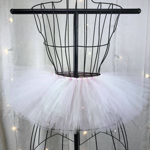 Zipporiah Tutu Light Pink and Ivory Tutu Available in Infant, Toddlers, Girls, Teenager, Adult and Plus Sizes image 1