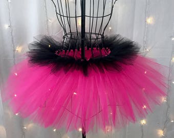 Kali Tutu - Spike Tutu - Black and Pink - Available in Infant, Toddlers, Girls, Teenager and Adult Sizes