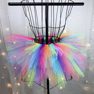 Freya Tutu - Neon Rainbow Spike Tutu - Birthday Tutu - Available in Infant, Toddlers, Girls, Teenager, Adult and Plus Sizes