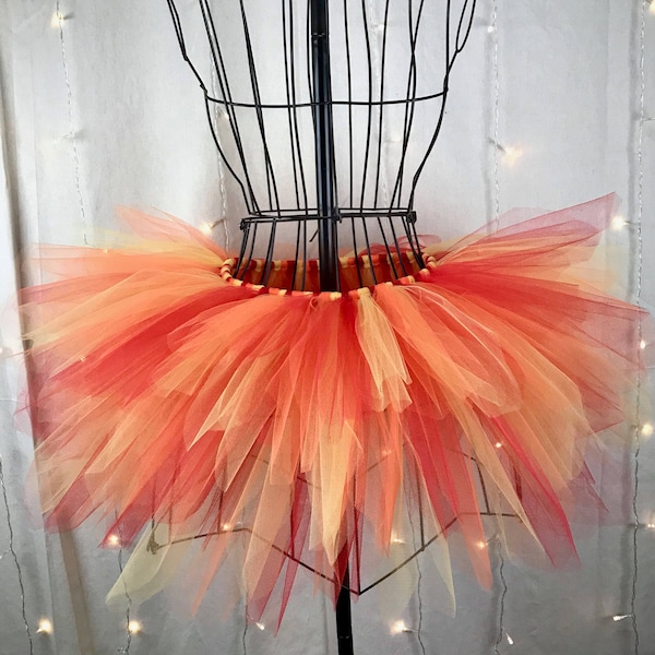 Blaze Tutu - Fire Spike Tutu - Red Orange & Yellow Tutu - Available in Infant, Toddlers, Girls, Teenager, Adult and Plus Sizes