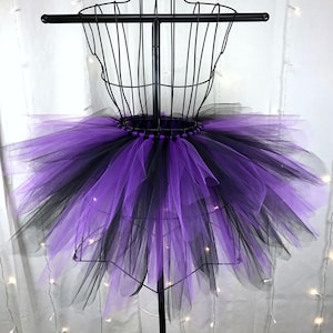 Ursula Tutu Spike Tutu Black and Purple Tutu Available in Infant, Toddlers, Girls, Teenager, Adult and Plus Sizes image 1