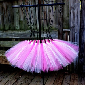 Kadence Tutu Pink and Ivory Tutu Available in Infant, Toddlers, Girls, Teenager, Adult and Plus Sizes image 1