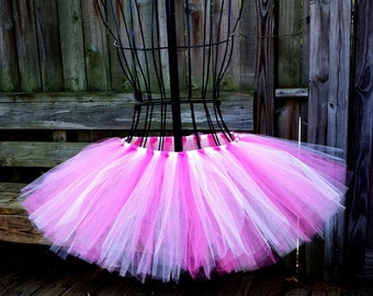 Kadence Tutu - Pink and Ivory Tutu - Available in Infant, Toddlers, Girls, Teenager, Adult and Plus Sizes