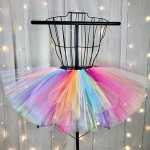 Penelope Tutu Multicolor Neon Pastel Rainbow Tutu Rave Tutu Available in Infant, Toddlers, Girls, Teenager, Adult and Plus Sizes image 4