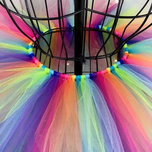 Freya Tutu Neon Rainbow Spike Tutu Birthday Tutu Available in Infant, Toddlers, Girls, Teenager, Adult and Plus Sizes image 3