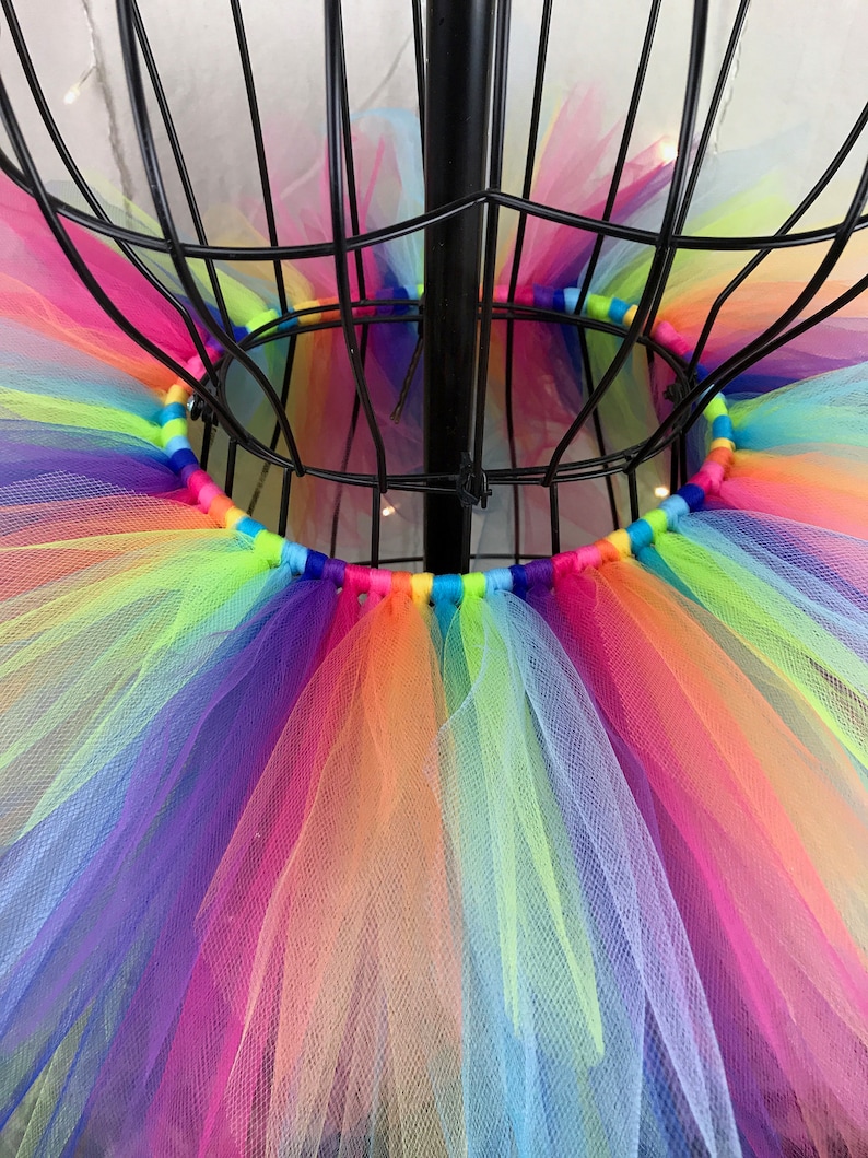 Freya Tutu Neon Rainbow Spike Tutu Birthday Tutu Available in Infant, Toddlers, Girls, Teenager, Adult and Plus Sizes image 3