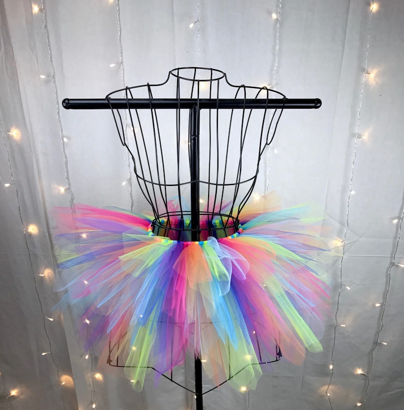 Freya Tutu Neon Rainbow Spike Tutu Birthday Tutu Available in Infant, Toddlers, Girls, Teenager, Adult and Plus Sizes image 1