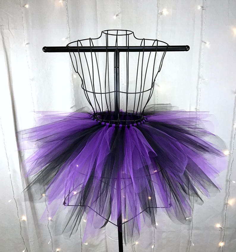 Ursula Tutu Spike Tutu Black and Purple Tutu Available in Infant, Toddlers, Girls, Teenager, Adult and Plus Sizes image 1