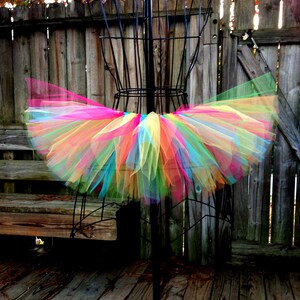 Rainbow Tutu Custom Rave Tutu Neon Tutu Available in Infant, Toddlers, Girls, Teenager, Adult and Plus Sizes image 3