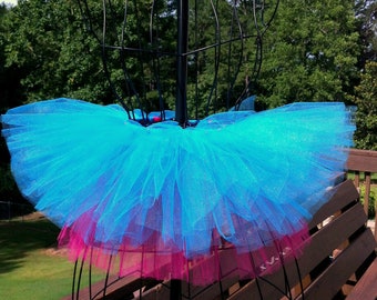 Hadley Tutu - Turquoise and Fuchsia Tutu - Neon Tutu - Available in Infant, Toddlers, Girls, Teenager and Adult Sizes