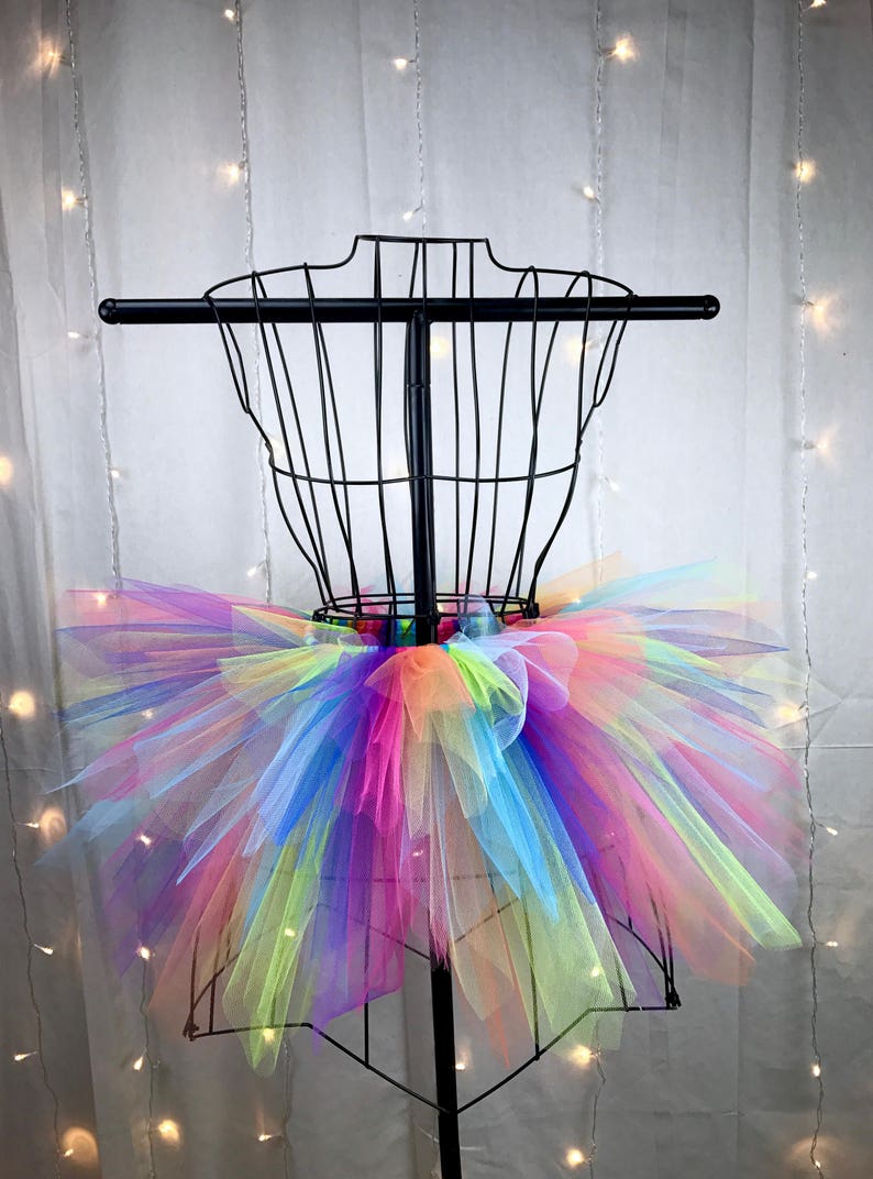 Freya Tutu Neon Rainbow Spike Tutu Birthday Tutu Available in Infant, Toddlers, Girls, Teenager, Adult and Plus Sizes image 2