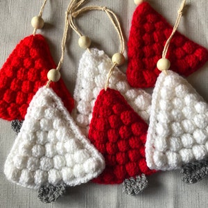 Handmade crochet Christmas tree decoration